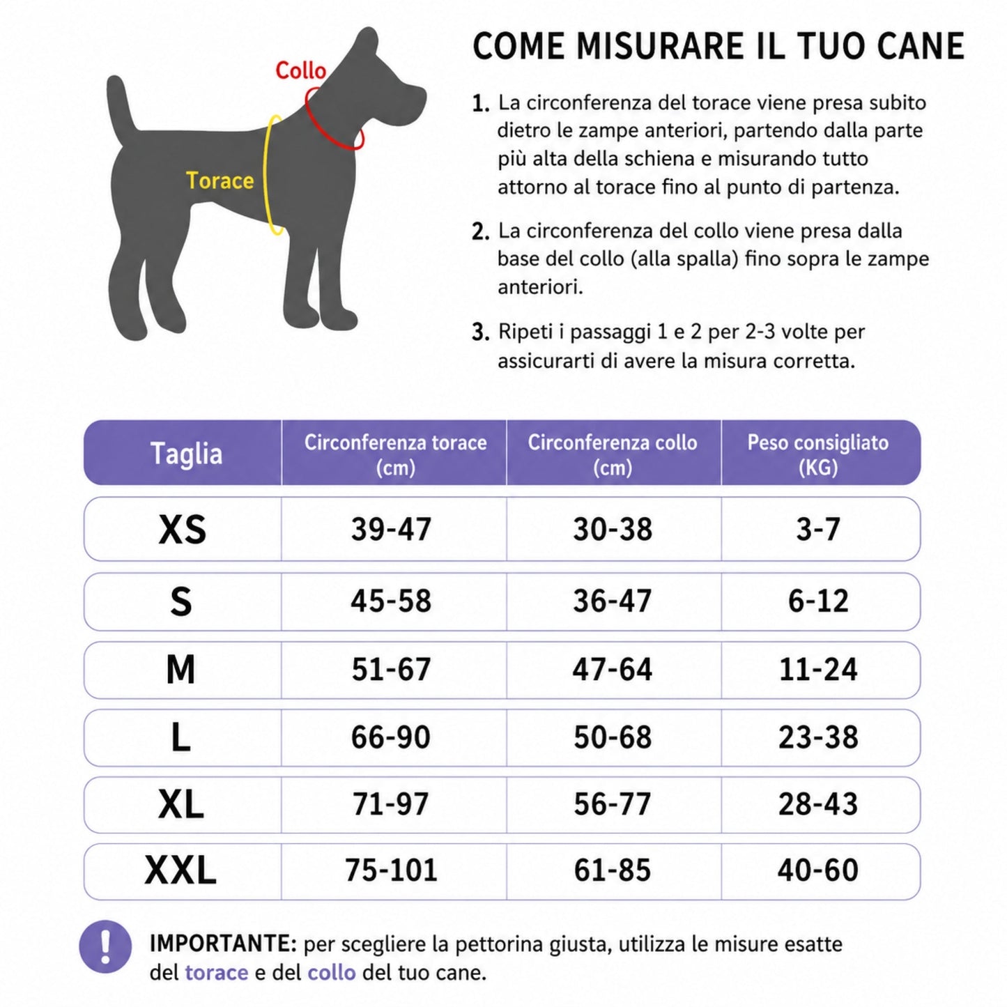 Pettorina Regolabile Personalizzabile per Cani