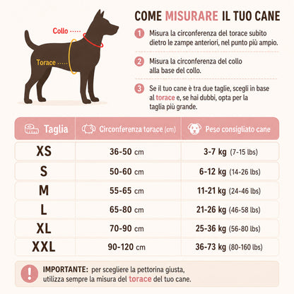 Pettorina Antitiro Personalizzabile per Cani
